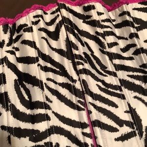 Frederick's of Hollywood Other - Cute zebra print bustier (fuschia, black & white) Frederick's of Hollywood Other - Cute zebra print bustier (fuschia, black & white)